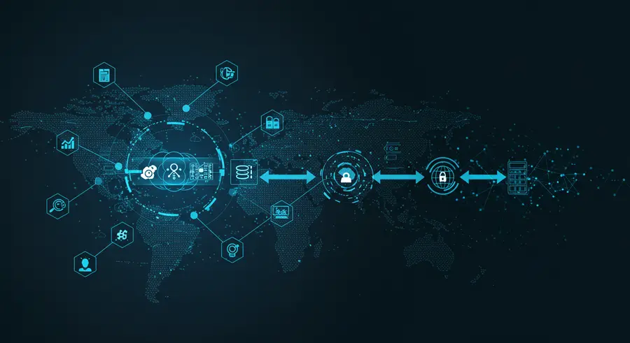 Abstract illustration of federated learning